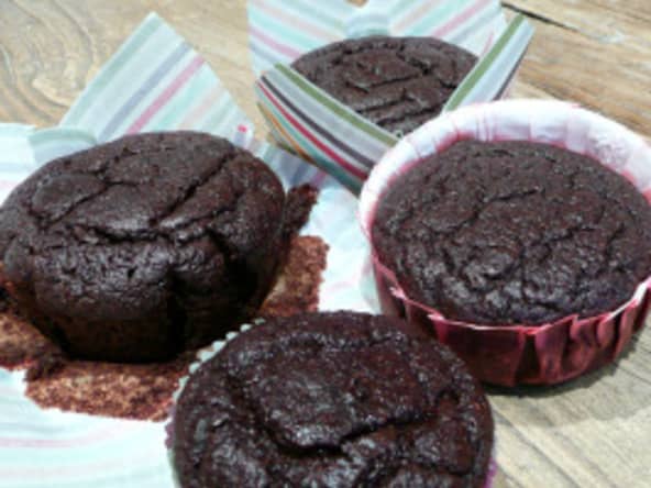 Muffins chocolat betteraves