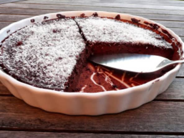 Gâteau chocolat-noix de coco