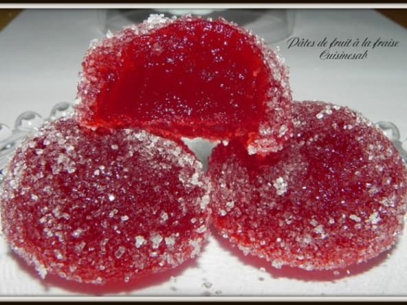 Pâte de fruit à la fraise