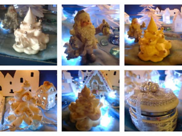 Sapins en meringues.