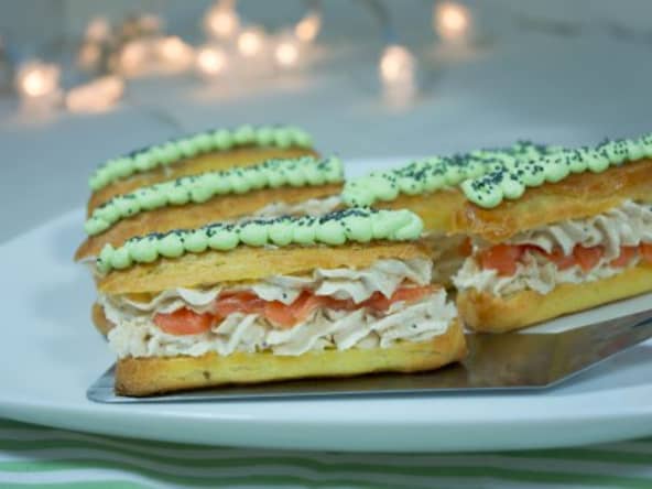 Eclairs saumon et wasabi