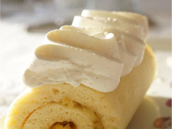 Roulé aux pommes et caramel au beurre salé