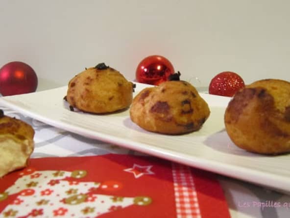 Petits choux à la mousse de marrons