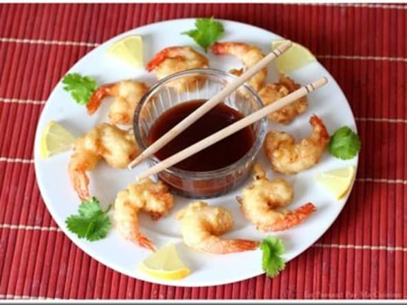 Beignets de crevettes Sauce piquante