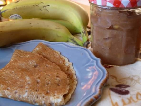 Confiture de banane, rhum et gingembre