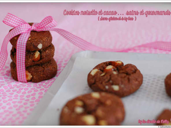 Cookies noisette et cacao