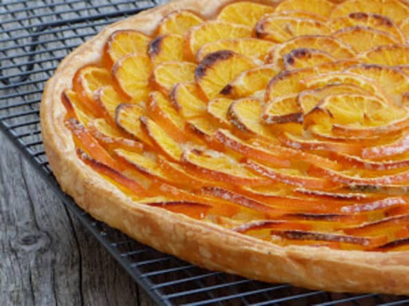 Tarte fine aux clémentines