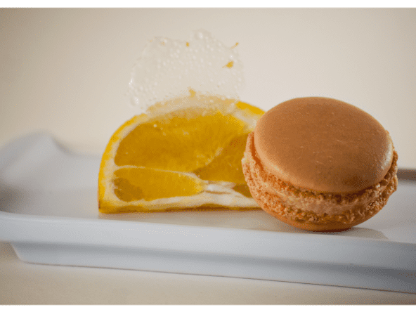 Macarons à l'orange et à la fleur d'oranger