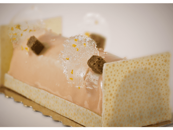 Bûche à la clémentine et aux épices de Noël