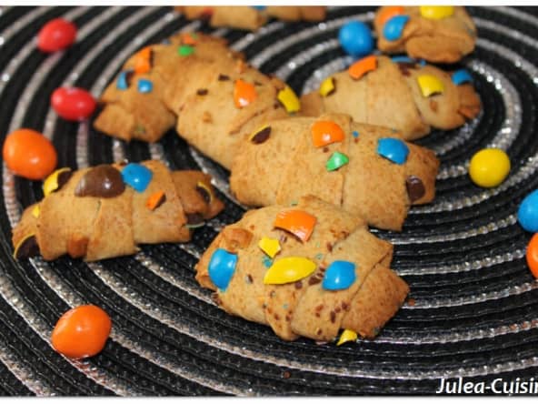 Roulés sablés aux M&M's