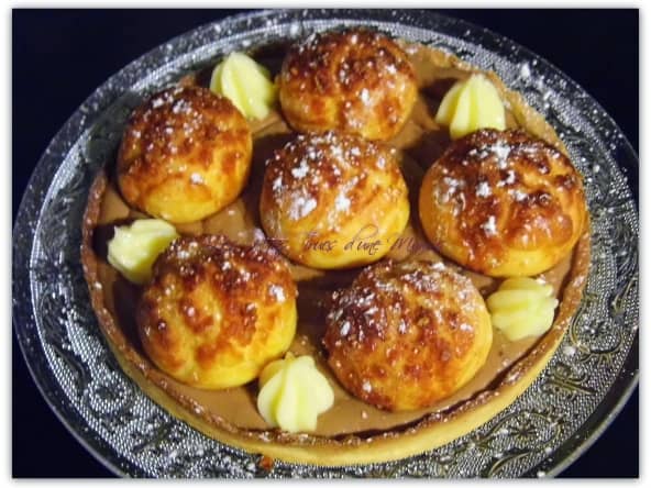 Tart'à choux au chocolat et parfumé à la fleur d'oranger