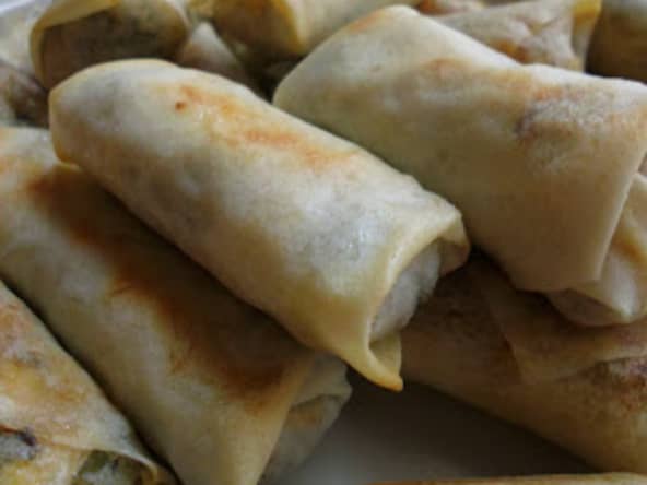 Rouleau de printemps végétarien au four