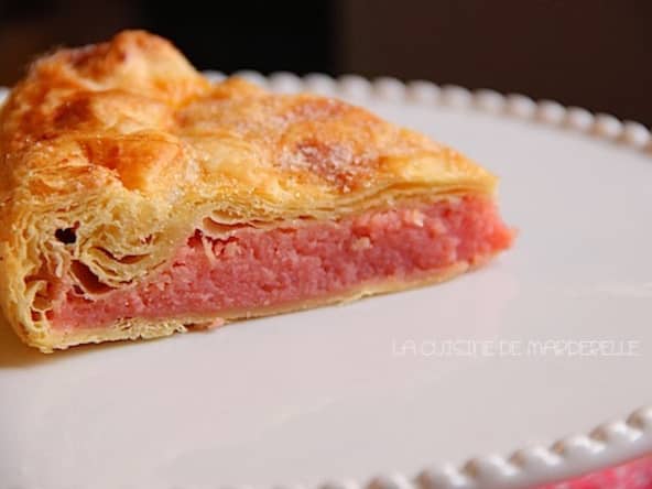 Galette des rois aux pralines roses