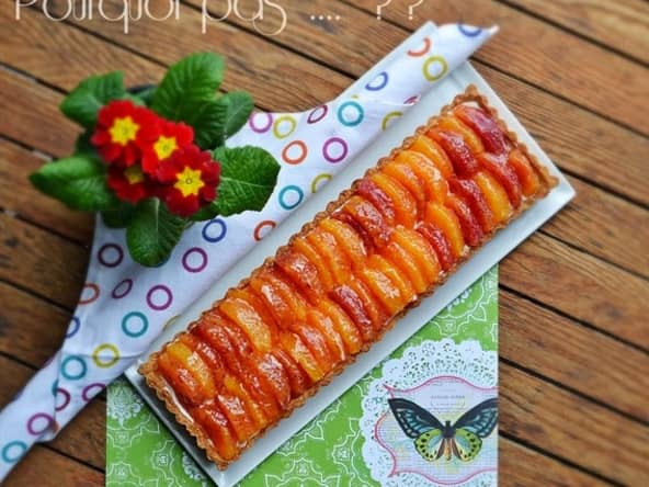 Délicieuse tarte à l'orange sanguine et crème de calisson