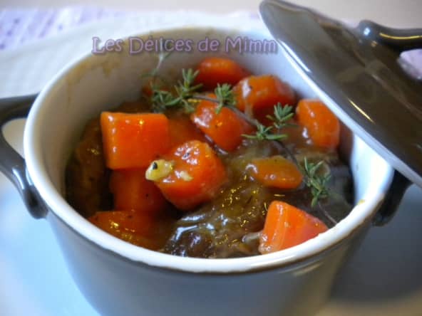 Joues de porc confites au miel