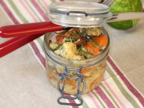 Blanquette de moules et cabillaud au combava