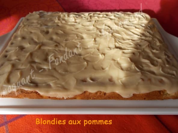 Blondie aux pommes