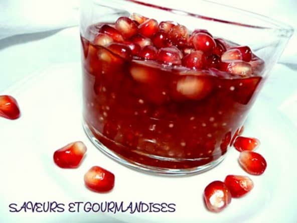 Perles du japon aux éclats de grenade