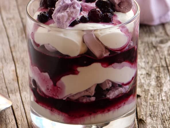 Eton mess aux myrtilles