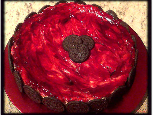 Variante du Cheesecake: "Oreo-Framboise"