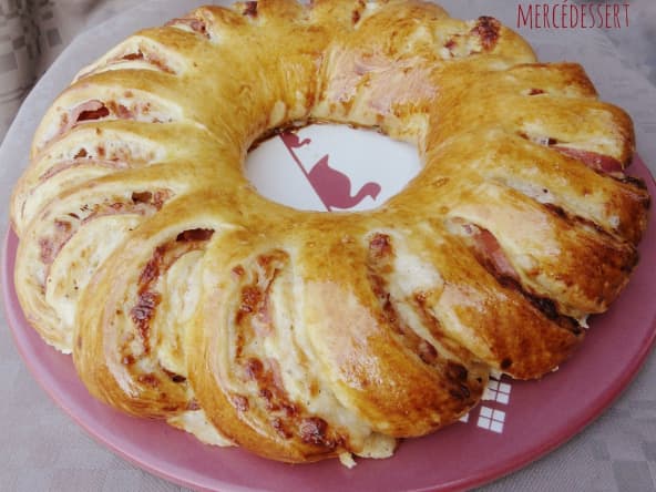 Couronne jambon fromage béchamel