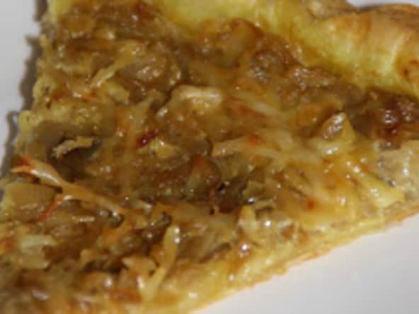 Tarte aux oignons de Roscoff lait de coco