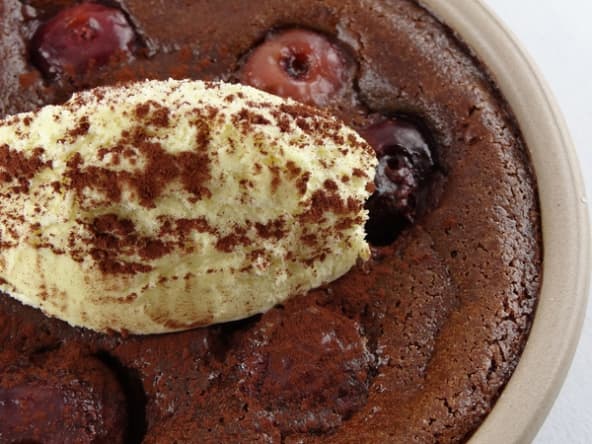 Mini clafoutis au chocolat et aux cerises