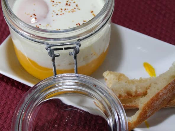 Oeufs Cocotte à la Purée de Potimarron Chèvrée