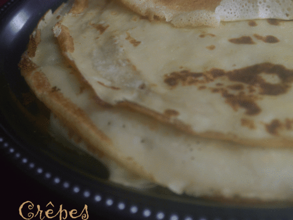 Crêpes légéres à l'eau gazeuse