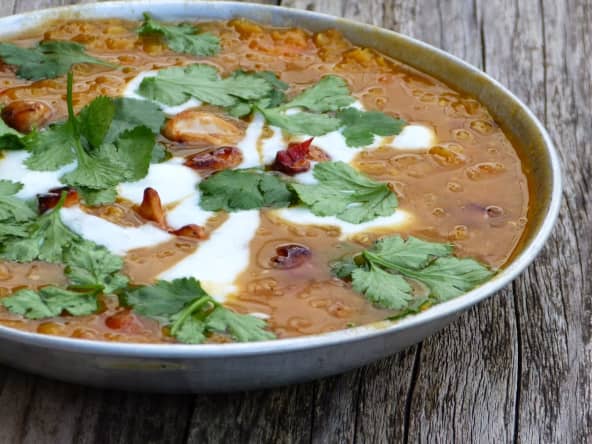 Soupe de lentilles corail