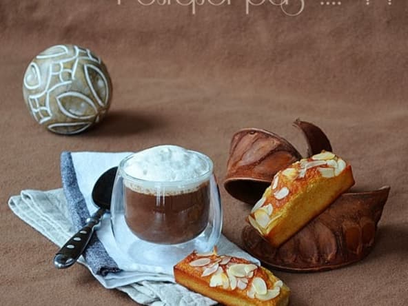 Chocolat au rhum et financiers à la clémentine confite