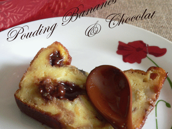 Pouding aux Bananes et Chocolat au Lait