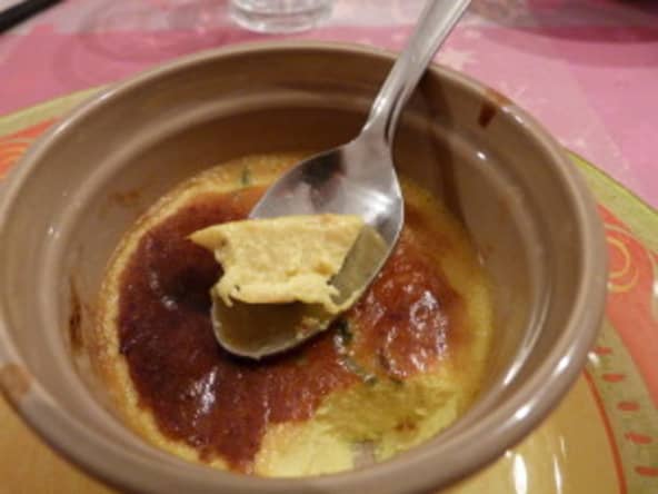 Crème brulée au roquefort