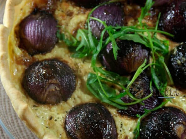 Tarte aux Oignons Rouges Caramélisés