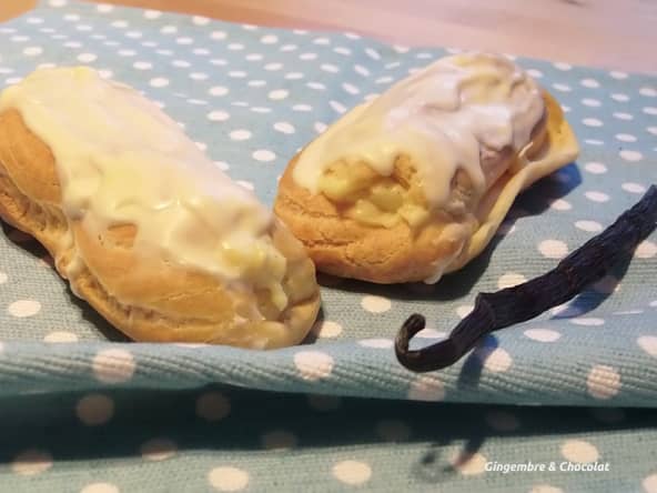 Éclairs à la vanille