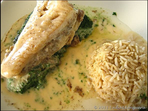 Filet de cabillaud à la florentine