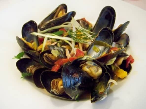 Moule à l'Espagnol aux pimientos del piquillo