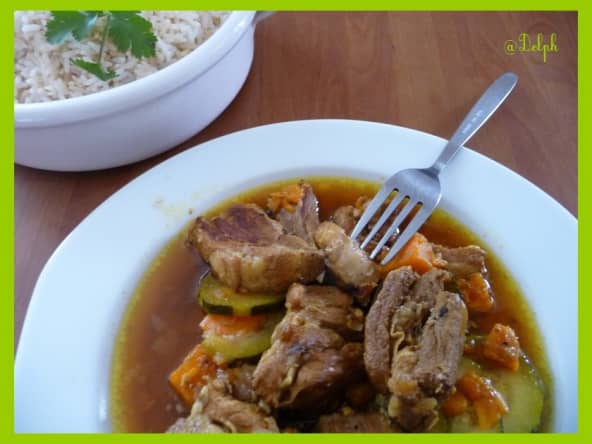 Colombo de porc aux légumes