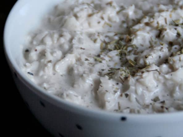 Tartinade radis noir et ricotta pour l'apéritif