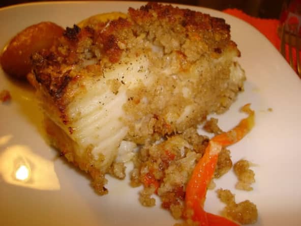 Morue avec pain de maïs