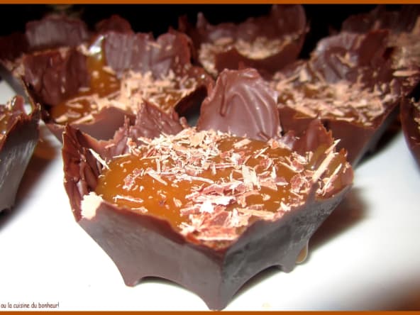 Coques chocolat caramel beurre salé