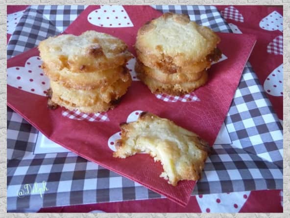 Cookies au chocolat blanc.