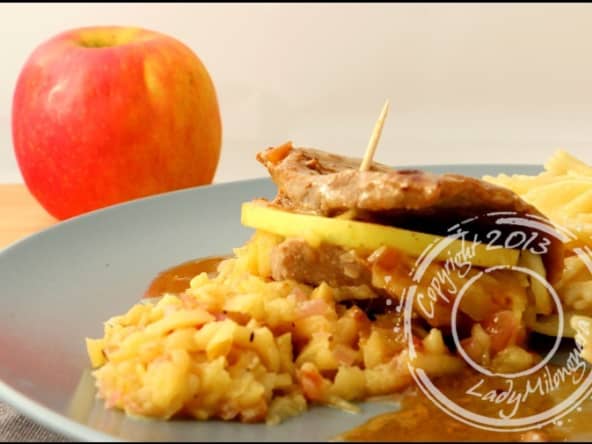 Escalopes de veau aux pommes
