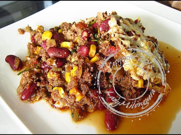 Chili con carne gratiné