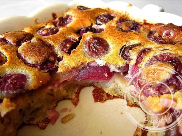 Clafoutis aux cerises et noisettes
