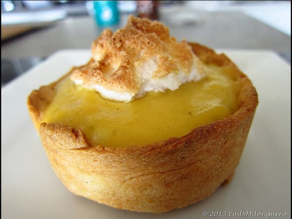 Tarte meringuée aux fruits de la passion et au gingembre