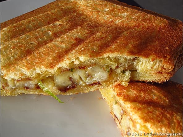 Croque-monsieur bananes et citron vert