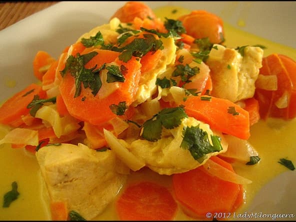 Mijoté de poulet au curry à la thaï