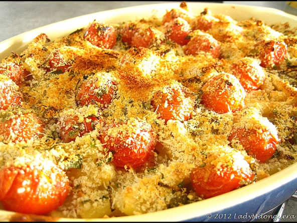 Gratin de macaroni au parmesan