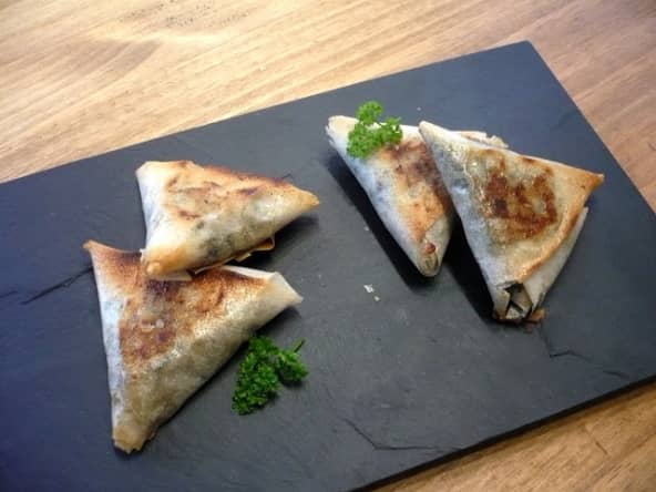 Samossas aux épinards et à la cannelle